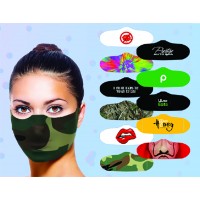 Assorted Printed Face Masks Novelty Pack of 7